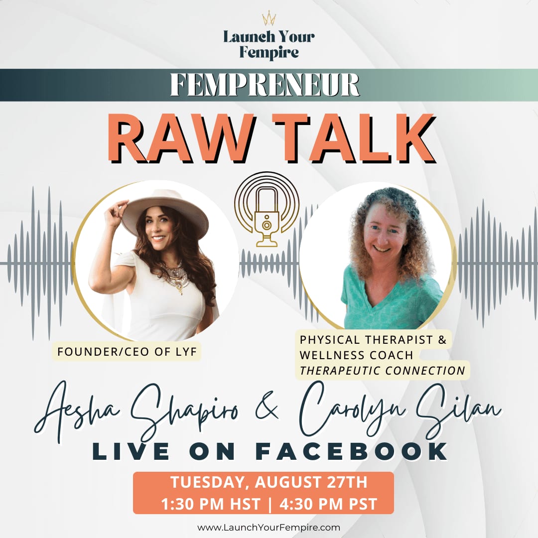 Join me for a Live Facebook Conversation Aug 27!