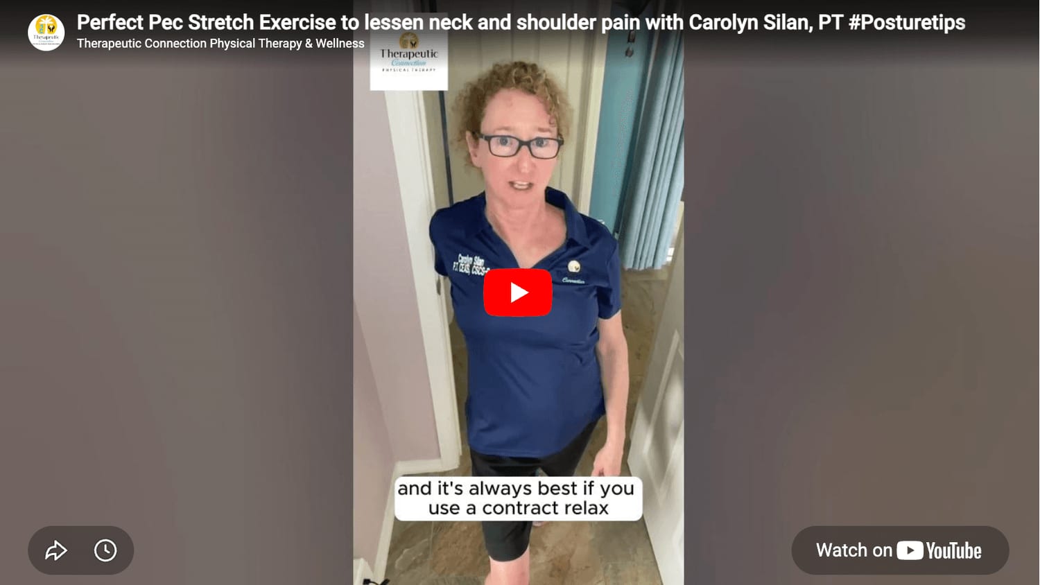 Watch the Perfect Pec Stretch on YouTube